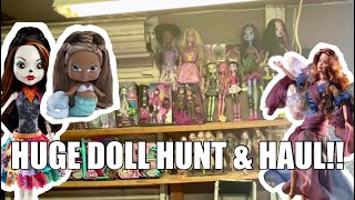 THRIFT WITH ME I FOUND SO MANY DOLLS doll hunt amp Haul Barbie Monster High Disney Bratz [upl. by Helge413]