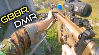 Sniping with a GBBR DMR Gameplay  VFC MK20 SSR [upl. by Aseram704]