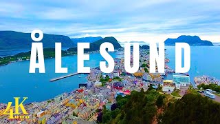 Ålesund Norway 🇳🇴 in 4K ULTRA HD  Drone Footage [upl. by Nevyar]