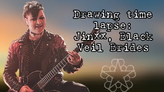 Drawing Jinxx Black Veil Brides WARPAINT [upl. by Asiilanna]