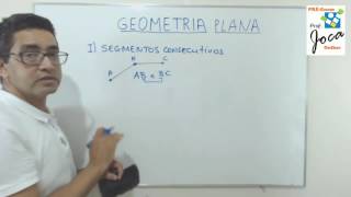 Geometria  2  Segmentos consecutivos colineares e adjacentes [upl. by Nitnerb273]