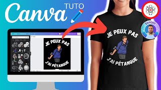 Créer un Design de Vêtement Tshirt Pull Sweat avec Canva et le VENDRE [upl. by Ellirehs14]