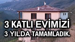 TEMELDEN ÇATIYA EVİN YAPIM AŞAMALARI  3 KATLI EVİMİZİ 3 YILDA TAMAMLADIK [upl. by Yhtomot848]