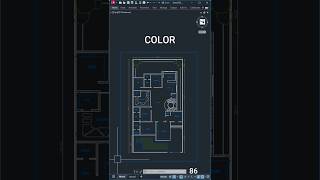 AutoCAD COLOUR CHANGE COLOUR IN AUTOCAD autocadshorts sketchuphindishorts shorts [upl. by Alamac1]