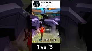 1 versus 3 freestyle video music song pop freefire [upl. by Adelaide456]