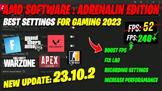 BEST AMD Radeon Settings For GAMING FPS BOOST [upl. by Merrie489]