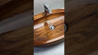 wood sink 😍😍trending viral beautiful ytshorts architecture sink woodworking [upl. by Petty983]