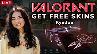 Kyedae  5 SKINS FOR MY SUBS Playing Valorant Im telling you the news I have a problem [upl. by Robins]