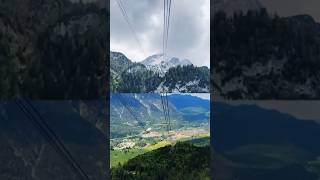 Alpspitze cable car view cablecar snow viralshorts travel europe alpspitze alps germany [upl. by Noed]