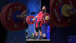 Andranik Karapetyan 89kg 🇦🇲 178kg  392lbs snatch 🥇 snatch weightlifting slowmotion [upl. by Ert]