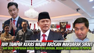 AHY TAMPAR KERAS Wajah Menteri Arogan Maruarar Sirait Begini Cara HARGAI Pemimpin [upl. by Ymmit564]