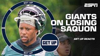 Giants staff SOUNDS OFF about losing Saquon Barkley on quotHard Knocksquot 👀  Get Up [upl. by Arratahs]