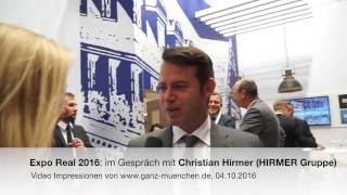 Expo Real 2016 im Gespräch mit Christian Hirmer HIRMER Gruppe [upl. by Longan431]