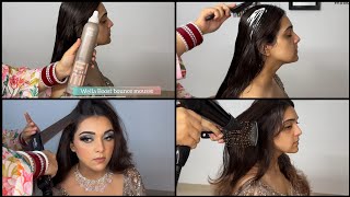 MOUSSE APPLICATION  HAIR PREPARATION  LONG LASTING CURLS  HOW TO MAKE NEAT HAIRSTYLE [upl. by Nevins]