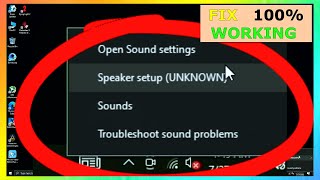 Fix Speaker Setup Unknown Windows 10 Error2023 [upl. by Ottie936]