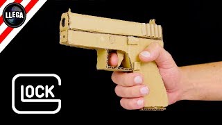 HOW TO MAKE A GLOCK 17 PISTOL FROM CARDBOARD – Tips and tricks [upl. by Lenette]