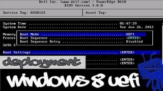 Disable Secure Boot and UEFI Boot  Windows 8  Windows 7  MDT 2012  WDS Server [upl. by Cave]