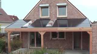 Overkapping met zonnepanelen [upl. by Mercie]