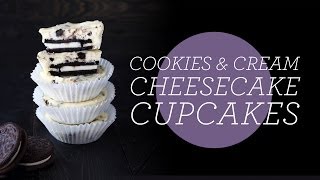 Cookies amp Cream Cheesecake Cupcakes  Most Popular Recipe [upl. by Garris269]