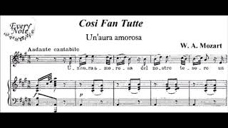 W A Mozart Unaura amorosa Karaoke Orchestral version [upl. by Nnaeiram]