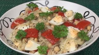 Lebanese Chickpea Salad Recipe [upl. by Whiffen]