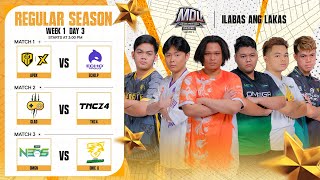 🔴LIVE  MDL PH S3  FILIPINOWK1 Day 3 [upl. by Annauqal]