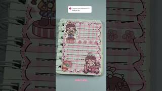 Pink Mini Journal Sticker 🌟162 journal stickerbook minijournal aestheticstickers shorts fyp [upl. by Ninel]