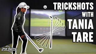 Golf Trick Shots with Tania Tare [upl. by Aihpledalihp775]