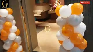 office decorationballoon decoration for officeflower decorationtable bouquets [upl. by Yadnil]