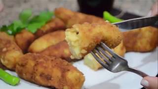 Peynirli Patates Köftesi  Kartoffel Kroketten mit Käse [upl. by Nylla558]