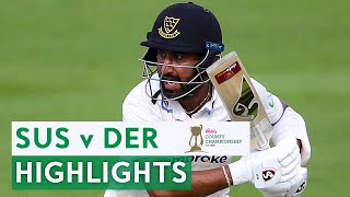 Cheteshwar Pujara Hits Century  Sussex v Derbyshire  Vitality County Championship 2024 [upl. by Milla]