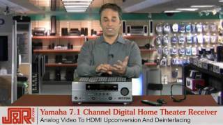 Yamaha RXV663BL 71Channel Digital Home Theater Receiver [upl. by Cordula]