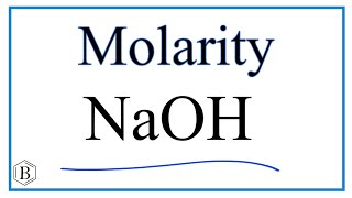 Molarity of NaOH Sodium hydroxide [upl. by Liggitt]