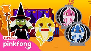 ¡Vete Bruja🎃 A Rescatar a la Familia Tiburón en Halloween  Pinkfong Canciones Infantiles [upl. by Ocramed353]