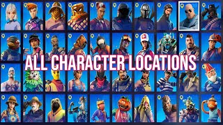 All 40 Character NPC Locations ingame in Fortnite Chapter 2 Season 5 [upl. by Suoirtemed60]