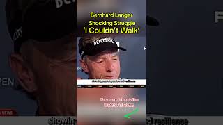 Bernhard Langers Shocking Struggle  ‘I Couldn’t Walk’ golf injuryupdate fyp 10million sports [upl. by Yrian238]