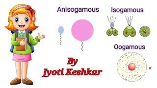 Isogamous Anisogamous and Oogamous Fertilization with Examples easy Explanation by Jyoti Keshkar [upl. by Jorge440]