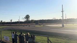 Harpster Ohio first time on a half mile track 28 65cc class 152 cobra65 holeshot [upl. by Locke283]