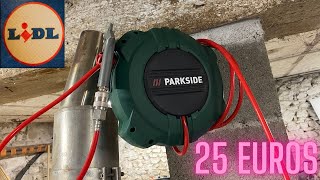 TEST de lenrouleur pneumatique PARKSIDE a 25 euros [upl. by Burtie250]