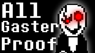 Deltarune  ALL GASTER EVIDENCE [upl. by Pasho]