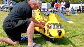 AMAZING HUGE RC CH113 LABRADOR  SCALE MODEL ELECTRIC TANDEM HELICOPTER  FLIGHT DEMONSTRATION [upl. by Sethrida453]