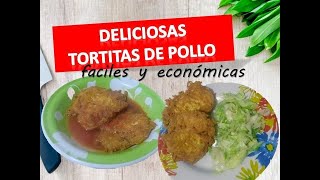 Como hacer TORTITAS POLLOReceta fácil y económica [upl. by Joly]