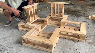 The Best Diy Pallet Ideas  The Pallet Chair has an Attractive Seating System that You Should Try [upl. by Britton]