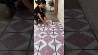 How to renovate and refresh your floor with newgeneration selfadhesive PVC tiles part14 homedecor [upl. by Eelitan]