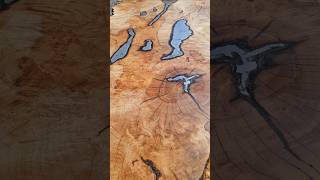 Fire table artist aluminum interiordesign maple slabtable rivertable fire [upl. by Ettenay40]