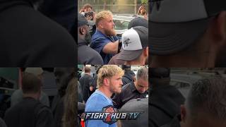 Jake amp Logan Paul STOP traffic in NYC after Mike Tyson press conference [upl. by Osber532]