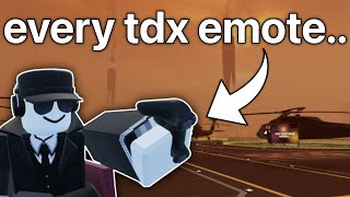 Ranking Every TDX Emote  ROBLOX [upl. by Llirred493]