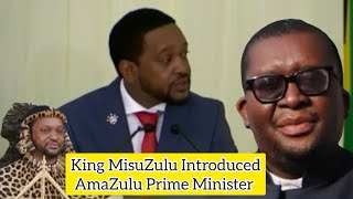 King MisuZulu Introduced Prime Minister Of Zulu Kingdom Mfundisi Thulasizwe Buthelezi [upl. by Sualohcin]