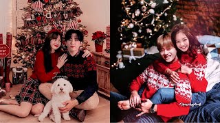 BTS x BLACKPINK • Christmas pictures • fmv [upl. by Nimaj]