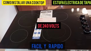 como instalar una estufa de tapa  cook top facil y rapido [upl. by Penman]